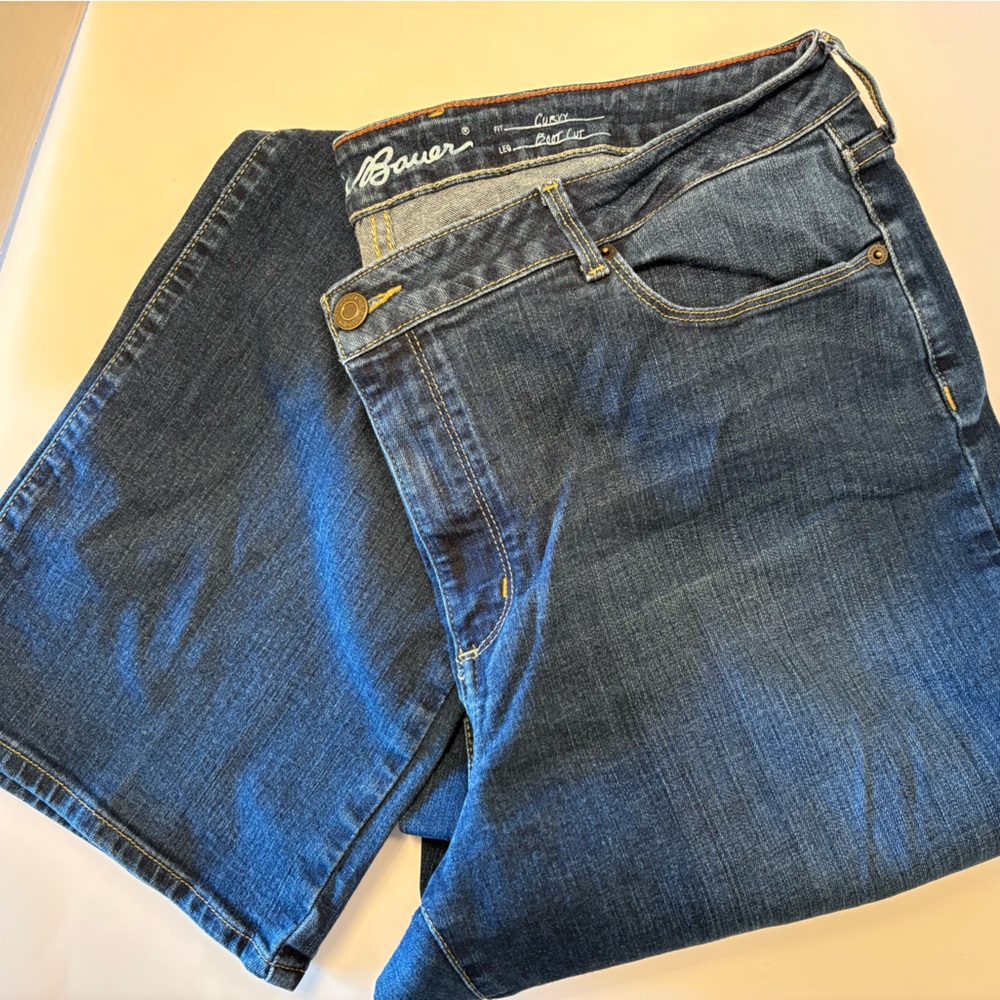 Eddie Bauer Blue Denim Jeans Tall Curvy - Size 20 Tall